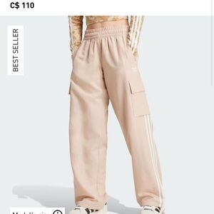 Adidas cargo pants beige brand new with tags xs